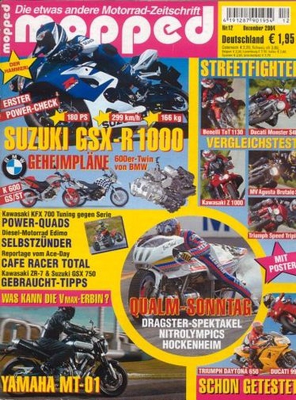 mopped 12/2004 + Power-Check Suzuki GSX-R 1000, Test Ducati 999