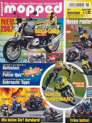 MOP200608 mopped 8/2006 + BMW F 800 S, Honda CBF 1000, Kawasaki ER-6n