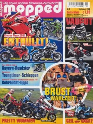 mopped 9/2006 + Cagiva Raptor 650 i.e., Ducati Monster 695, Suzuki SV 650