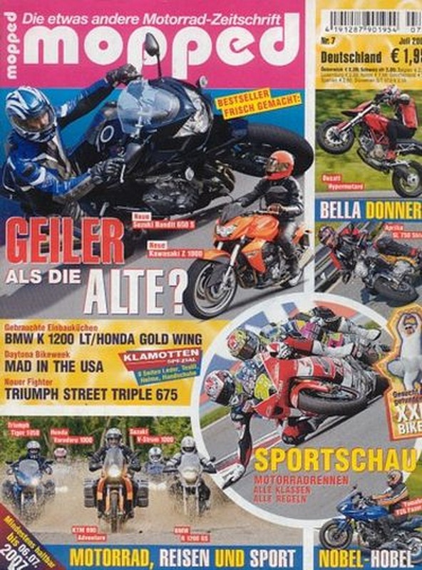 mopped 7/2007 + Fahrberichte Suzuki Bandit 650 S, Yamaha FZ6 Fazer S2