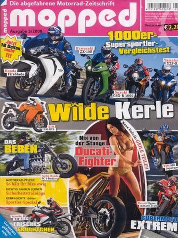 mopped 5/2008 + Gebraucht-Beratung KTM 950 Adventure & Triumph Tiger 955i