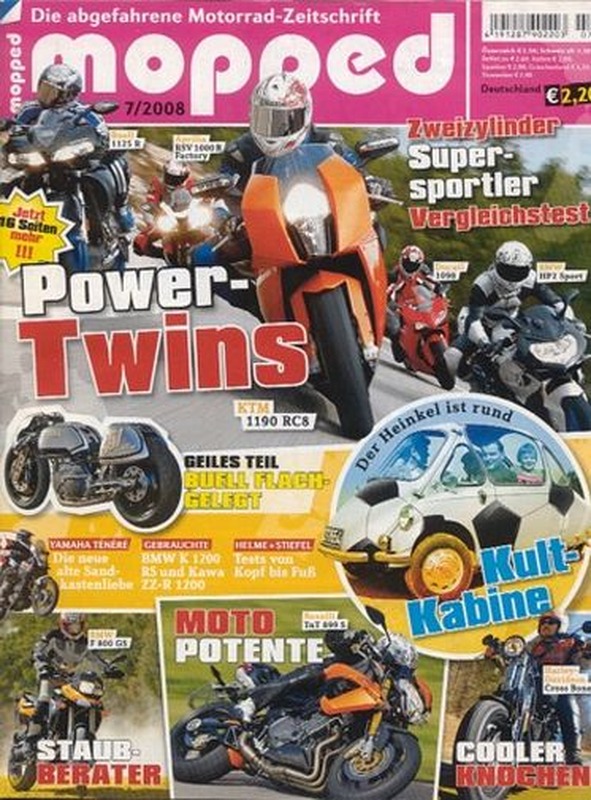 mopped 7/2008 + Gebraucht-Beratung BMW K 1200 RS / Kawasaki ZZ-R 1200