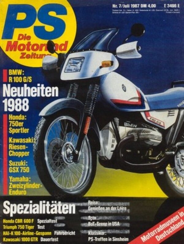 PS 7/1987 – Honda CBR 600 F, Triumph Tiger 750, Kawasaki 1000 GTR