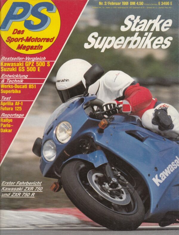 PS 2/1991 – Kawasaki GPZ 500 S vs. Suzuki GS 500 E, Kawasaki ZXR 750 / R