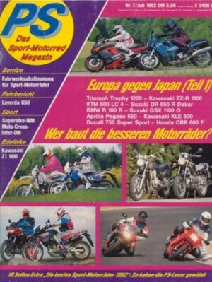 PS 7/1992 – BMW R 100 R vs. Suzuki GSX 1100 G - Europa vs. Japan
