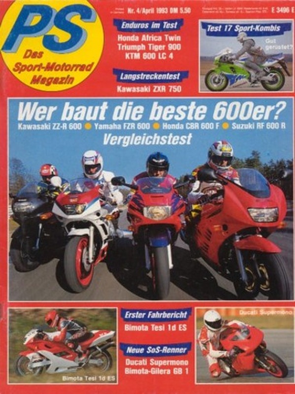 PS 4/1993 – Honda XRV 750 Africa Twin, Dauertest Kawasaki ZXR 750