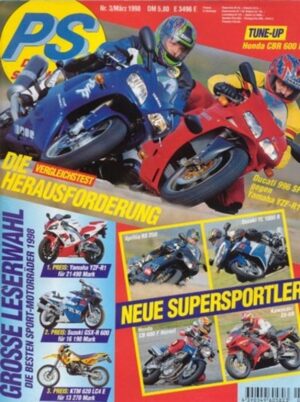 PS 3/1998 – Ducati 996 SPS vs. Yamaha YZF-R1, Tune up Honda CBR 600 F
