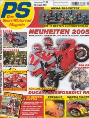 PS 7/2004 – Vergleich Yamaha FZ6 vs. Triumph Speed Triple und andere