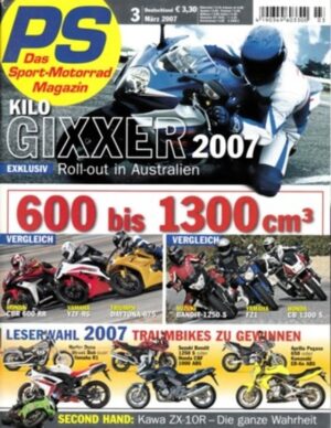 PS200703 PS 3/2007 – Honda CBR 600 RR, Suzuki Bandit 1250 S, Suzuki GSX-R 1000
