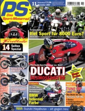 PS 11/2007 – Ducati Desmosedici RR, Honda Fireblade 14 Seiten Spezial