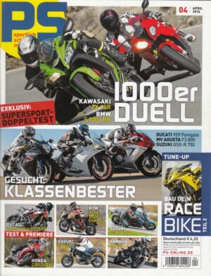 PS 4/2016 – Kawasaki ZX-10R, BMW S 1000 RR, Ducati 959 Panigale