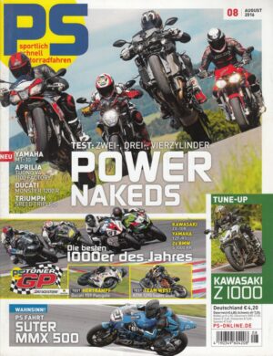 PS201608 PS 8/2016 – Yamaha MT-10, Aprilia Tuono V4 1100 Factory, Suter MMX 500
