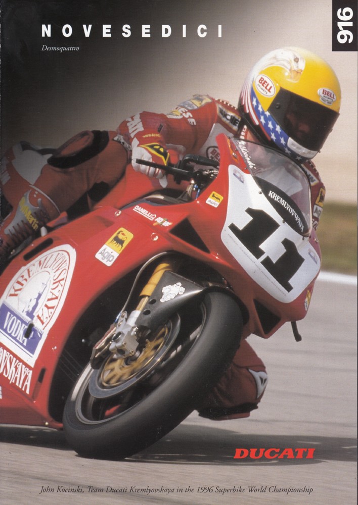 Ducati 916 Novesedici Desmoquattro im Renneinsatz, Superbike-WM 1996