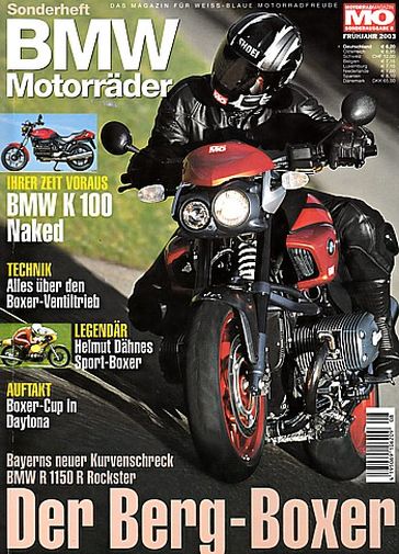 MO BMW Motorräder, Sonderausgabe 08 – BMW R 1150 R Rockster mit 63 kW (85 PS) Test & Technik; BMW K 100, fliegender Ziegel mit Sammlerwert