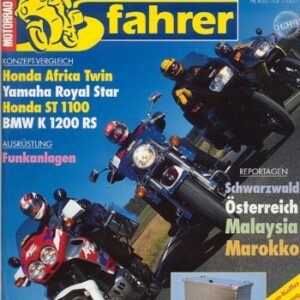 Tourenfahrer 1/2 1998 – BMW K 1200 RS mit 72 kW (98 PS) im Vergleichstest, Honda XRV 750 Africa Twin mit 44 kW (60 PS) im Vergleichstest