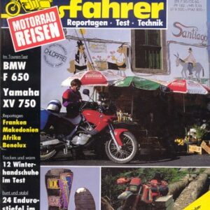 Tourenfahrer 1/2 1994 – BMW F 650 mit 35 kW (48 PS) im Reise-Test, Yamaha XV 750 Virago mit 41 kW (55 PS) im Reise-Test