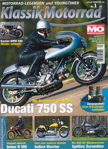 MO Klassik Motorrad 1/2008 - Ducati 750 SS mit 53 kW (73 PS), Modell 1974, eine Legende; BSA Spitfire Scrambler, nichts für Weicheier