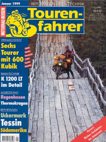 Titelbild einer Zeitschrift der Kategorie Tourenfahrer.