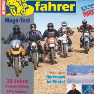 Tourenfahrer 1/2000 – BMW R 1150 GS mit 62,5 kW (85 PS) im Mega-Test, BMW R 850 GS mit 52 kW (70 PS) im Mega-Test