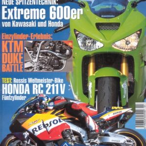 MO 1/2003 – Kawasaki ZX-6R Ninja mit 87 kW (118 PS) Test & Technik; KTM LC4 625, Duke Battle