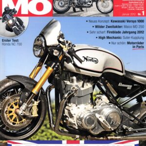 MO 1/2012 – Kawasaki Versys 1000 mit 86,8 kW (118 PS) Test & Technik; BMW S 1000 RR mit 142 kW (193 PS) Test & Technik
