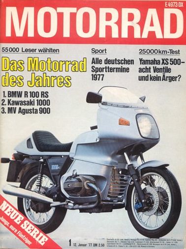 MOTORRAD 1/1977 – Test Yamaha XS 500; Test Puch Monza 6 SL; Müller, Egon
