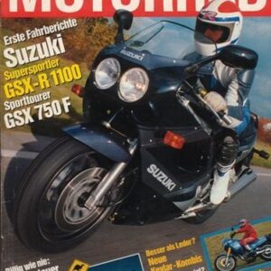 MOTORRAD 1/1989 – Test Suzuki GSX-R 1100; Test Suzuki GSX 750 F; Test Yamaha XT 600 Z Ténéré; Test Honda VT 600 C Shadow