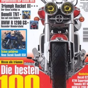 MO 1/2005 – Triumph Rocket III mit 104 kW (142 PS) im Vergleichstest; BMW R 1200 GS mit 72 kW (98 PS) im Vergleichstest