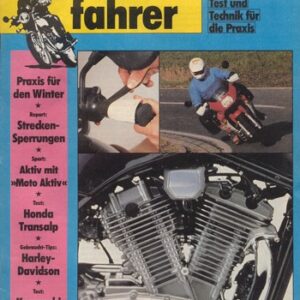 Motorradfahrer 1/1990 – Test Honda XL 600 V Transalp; Harley-Davidson, Modelle ab Baujahr 1927; Test Kawasaki EL 250