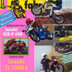 Motorradfahrer 1/1997 – Suzuki TL 1000 S; Suzuki GSX-R 600; Aprilia Pegaso 650; Test KTM LC4 620 LSe