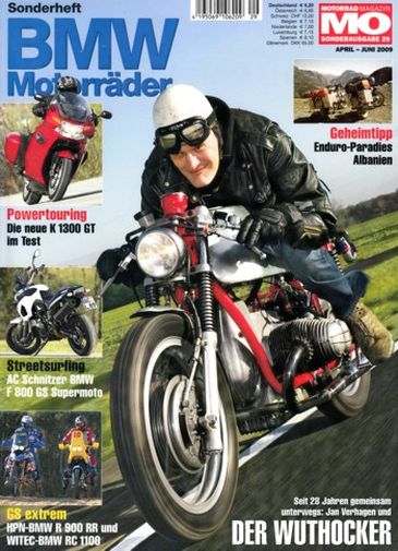 MO BMW Motorräder, Sonderheft 29 – BMW R 50, der "Wuthocker" von Jan Verhagen; BMW K 1300 GT mit 118 kW (160 PS) Test & Technik
