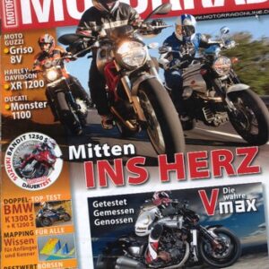 MOTORRAD 2/2009 – Test Yamaha Vmax; Test BMW K 1300 S; Ducati Monster 1100; Harley-Davidson XR 1200