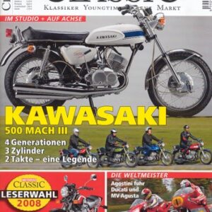 MOTORRAD CLASSIC 2/2008 – Vorstellung Kawasaki 500 H1, seit ihrer Vorstellung 1969 ein Klassiker; Vincent Black Shadow, Serie C