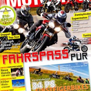 MOTORRAD 2/2011 – Vorstellung Honda CBR 600 F; Test Triumph Speed Triple; BMW F 650 GS; Harley-Davidson Iron 883