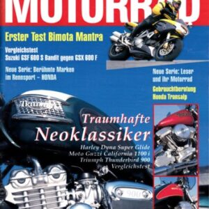 MOTORRAD 2/1996 – Harley-Davidson Dyna Super Glide; Moto Guzzi California 1100 i; Triumph Thunderbird 900; Test Bimota Mantra