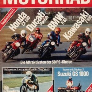 MOTORRAD 2/1980 – BMW R 65; Ducati Pantah 500; Honda CX 500; Kawasaki Z 500
