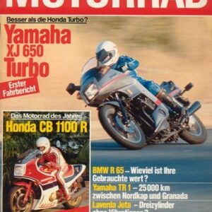 MOTORRAD 2/1982 – Test Yamaha XJ 650 Turbo mit 66 kW (90 PS) im Test; Test Honda CB 1100 R mit 74 kW (100 PS) Test & Technik