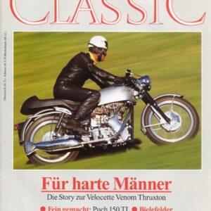 MOTORRAD CLASSIC 2/1992 – Velocette Venom Thruxton, für harte Männer, die Story; Puch 150 TL, hier ein Restaurierungs-Bericht