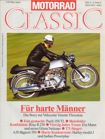 02_27.jpg MOTORRAD CLASSIC 2/1992 – Velocette Venom Thruxton, für harte Männer, die Story; Puch 150 TL, hier ein Restaurierungs-Bericht