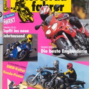 Motorradfahrer 2/2000 – Triumph Sprint RS; Yamaha YZF-R1; BMW R 1100 R; Honda X-Eleven