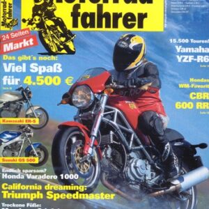 Motorradfahrer 2/2003 – Test Honda CBR 600 RR; Test Yamaha YZF-R6; Test Ducati Monster 900 i.e.; Kawasaki ER-5