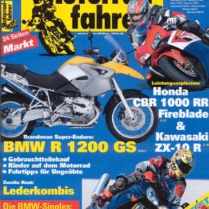 Motorradfahrer 2/2004 – Honda CBR 1000 RR Fireblade; Kawasaki ZX-10R Ninja; Test Honda XR 125 L; BMW F 650 GS