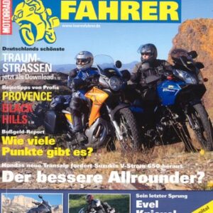 TOURENFAHRER 2/2008 – Benelli TreK 1130 mit 92 kW (125 PS) im Touren-Test, Suzuki V-Strom 650 mit 49 kW (67 PS) im Vergleichstest