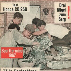 das MOTORRAD 2/1967 – Puch 250 SGS, Bauarbeiten am Motor, Teil 4; Test Honda CB 250
