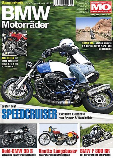MO BMW Motorräder, Sonderheft 38 - BMW HP2 Sport, hier von Procar & Wunderlich umgebaut; BMW R 90 S, hier von Rainer Kohl umgebaut