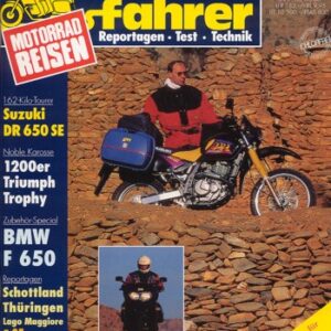 Tourenfahrer 3/1996 – Triumph Trophy 1200 mit 72 kW (98 PS) als Reise-Motorrad, Suzuki DR 650 SE mit 32 kW (44 PS) als Reise-Motorrad