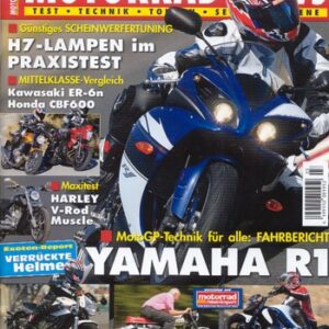 MOTORRAD NEWS 3/2009 – Yamaha YZF-R1 mit 134 kW (182 PS) Test & Technik; Suzuki Gladius mit 53 kW (72 PS) Test & Technik; Yamaha XJ6 mit 57 kW (78 PS) Test & Technik