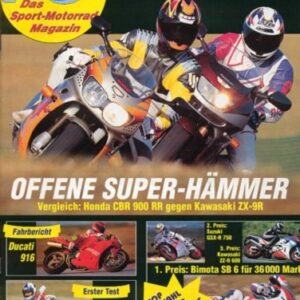 PS 3/1994 – Honda CBR 900 RR FireBlade mit 92 kW (125 PS) im Vergleichstest, Kawasaki ZX-9R Ninja mit 102 kW (139 PS) im Vergleichstest