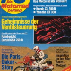 PS 3/1985 – Suzuki GSX-R 750 mit 74 kW (100 PS) im Test, Honda XL 350 R mit 20 kW (27 PS) im Vergleichstest