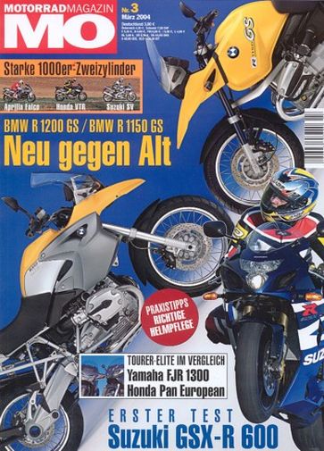 MO 3/2004 – Aprilia RSV 1000 R Nera mit 104 kW (141 PS) Test & Technik; Honda VTR 1000 Firestorm mit 72 kW (98 PS) im Vergleichstest